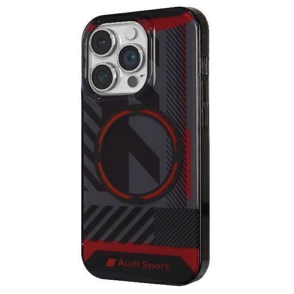 Citas preces Audi Audi IML Sport MagSafe Case iPhone 14 Pro Max 6.7" black/black hardcase AU-IMLMIP14PM-RSQ/D2-BK