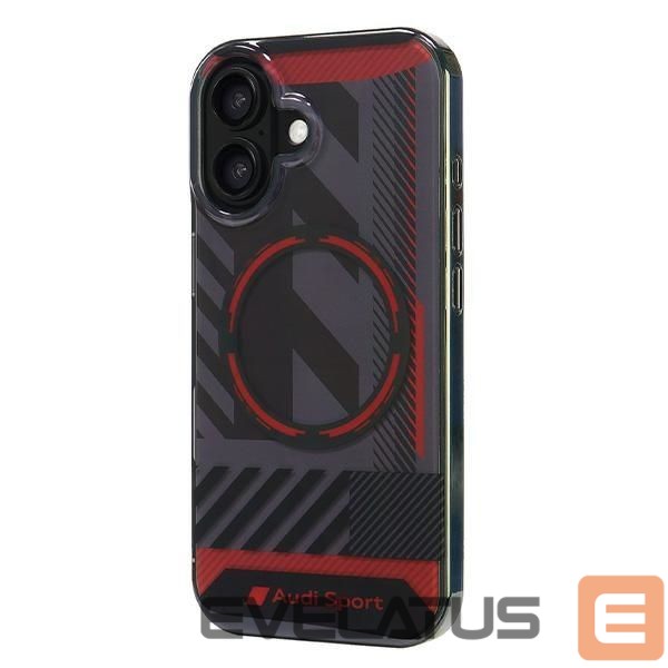 Citas preces Audi Audi IML Sport MagSafe iPhone 16 6.1" black/black hardcase AUS-IMLMIP16-RSQ/D2-BK
