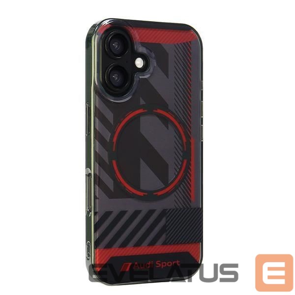 Citas preces Audi Audi IML Sport MagSafe iPhone 16 6.1" black/black hardcase AUS-IMLMIP16-RSQ/D2-BK