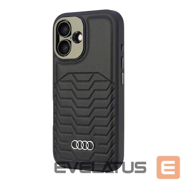Citas preces Audi Audi Synthetic Leather MagSafe iPhone 16 Plus 6.7" black/black hardcase AU-TPUPCMIP16M-GT/D3-BK