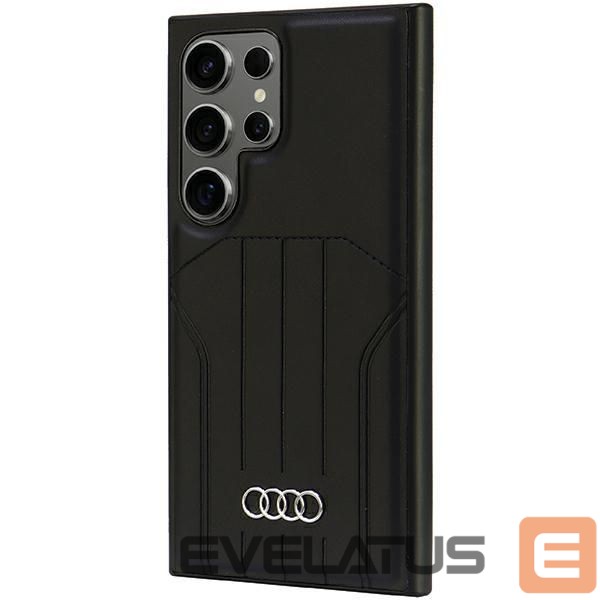 Citas preces Audi Audi Synthetic Leather MagSafe S24 Ultra S928 black/black hardcase AU-TPUPCMS24U-Q5/D1-BK