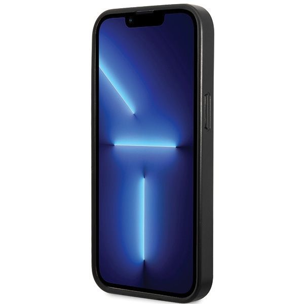 Citas preces Guess Guess GUHCP13XPS4DGPK iPhone 13 Pro Max 6.7" black/black hardcase Strass Metal Logo