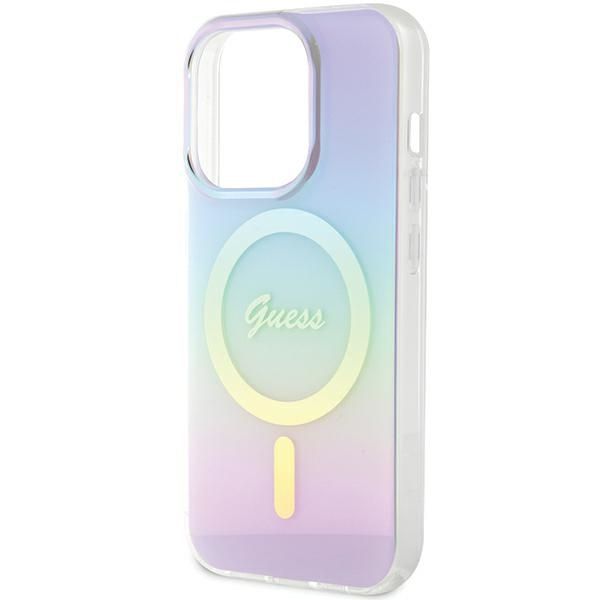 Citas preces Guess Guess GUHMP15LHITSU iPhone 15 Pro 6.1" purple/purple hardcase IML Iridescent MagSafe
