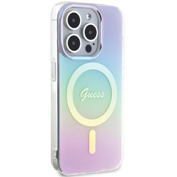 Citas preces Guess Guess GUHMP15LHITSU iPhone 15 Pro 6.1" purple/purple hardcase IML Iridescent MagSafe