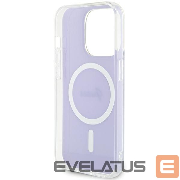 Citas preces Guess Guess GUHMP15XHITSU iPhone 15 Pro Max 6.7" purple/purple hardcase IML Iridescent MagSafe