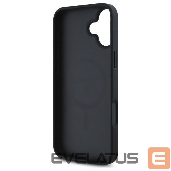 Citas preces Guess Guess GUHMP16SP4ROPEMCK iPhone 16 6.1" black/black hardcase 4G Flowers Print MagSafe