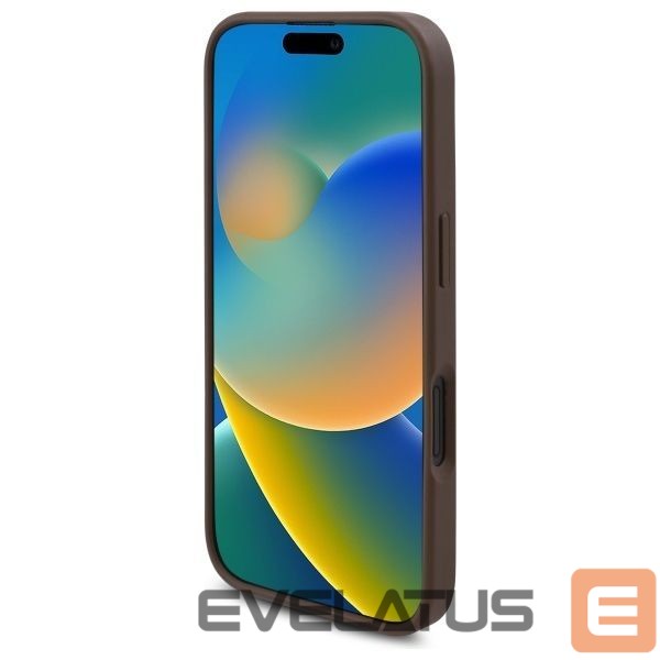 Citas preces Guess Guess GUHMP16SP4ROPEMCW iPhone 16 6.1" brown/brown hardcase 4G Flowers Print MagSafe