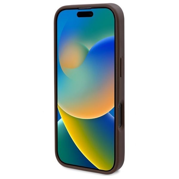 Citas preces Guess Guess GUHMP16XP4ROPEMCW iPhone 16 Pro Max 6.9" brown/brown hardcase 4G Flowers Print MagSafe