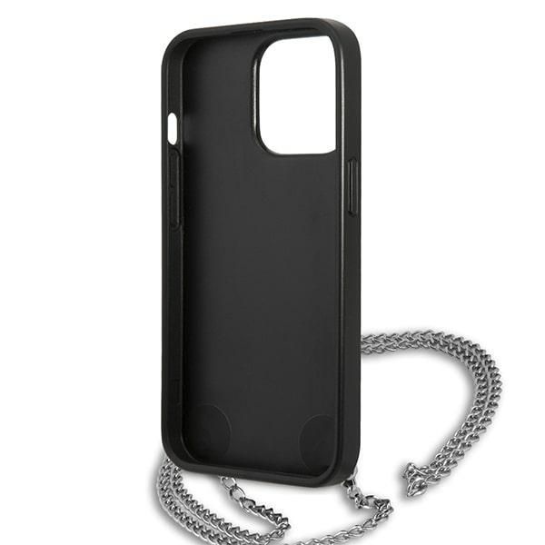 Kitos prekės Karl Lagerfeld Karl Lagerfeld Monogram Plaque Case for iPhone 13 Pro / 13 6.1" - Blackx