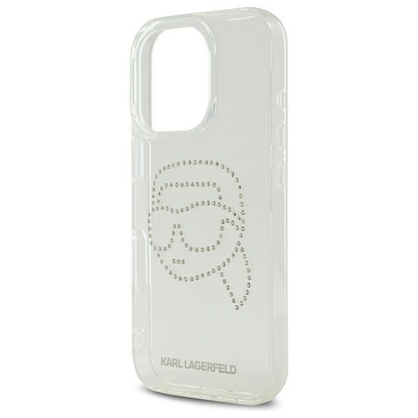 Kitos prekės Karl Lagerfeld Karl Lagerfeld KLHCP16XHKHDCELT iPhone 16 Pro Max 6.9" transparent hardcase IML Rhinestones Karl Head