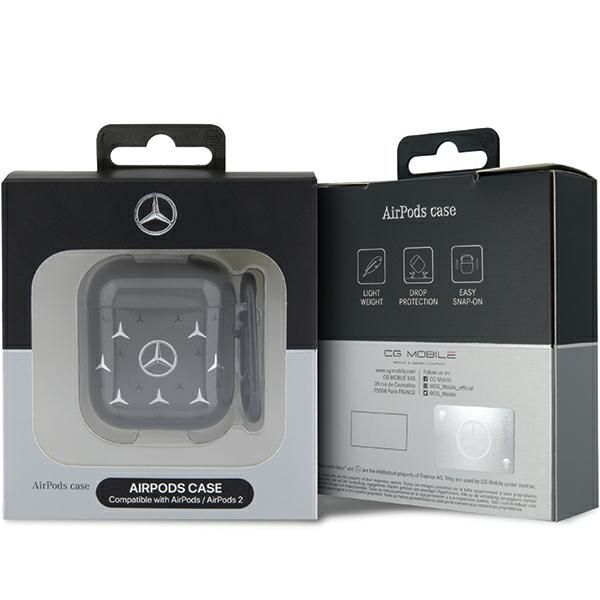 Muud kaubad Mercedes-Benz Mercedes MEA28DPMGS AirPods 1/2 cover black/black Large Star Pattern