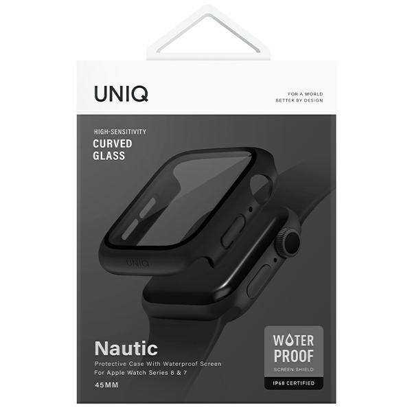 Citas preces UNIQ Uniq case Nautic Apple Watch Series 7/8/9 45mm black/black