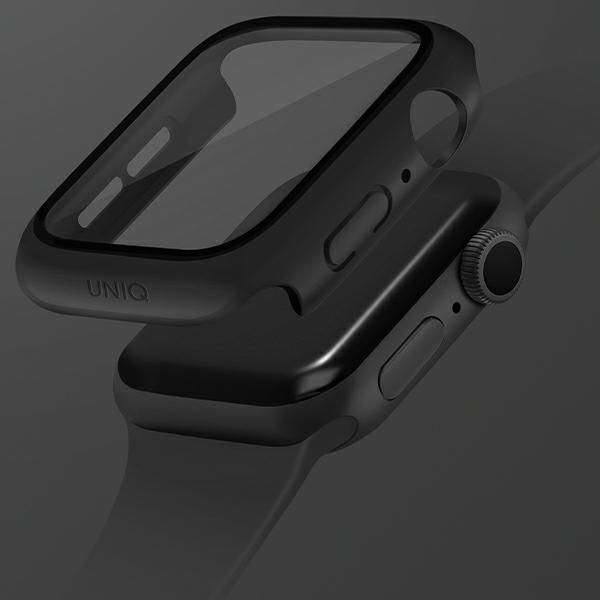 Citas preces UNIQ Uniq case Nautic Apple Watch Series 7/8/9 45mm black/black