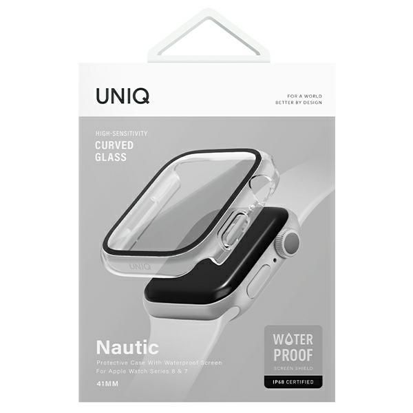 Citas preces UNIQ Uniq case Nautic Apple Watch Series 7/8/9 45mm transparent/dave clear