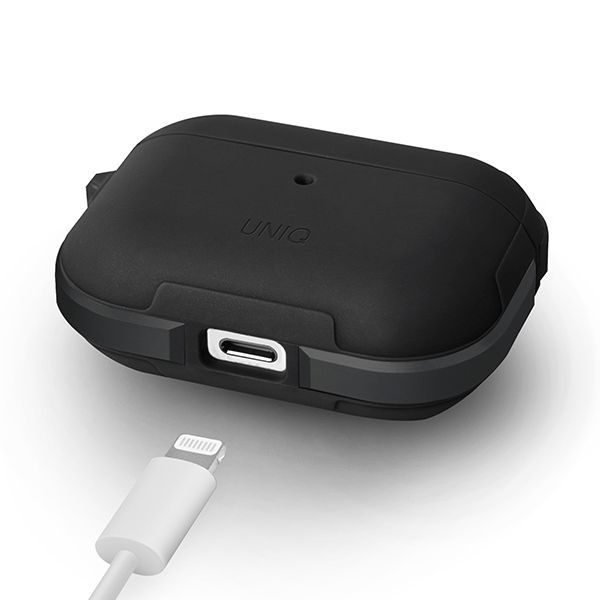 Citas preces UNIQ Uniq Valencia AirPods Pro Case Black/Midnight Black Antimicrobial