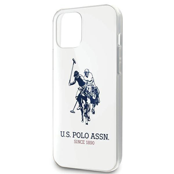 Citas preces U.S. Polo PU US Polo USHCP12MTPUHRWH iPhone 12/12 Pro 6.1" white Shiny Big Logo