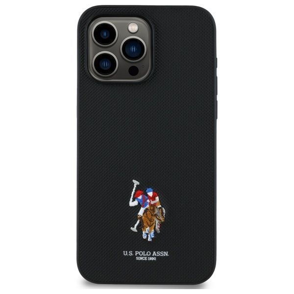 Citas preces U.S. Polo PU US Polo USHCP15XPEMK iPhone 15 Pro Max 6.7" black/black Embroidered DH Color