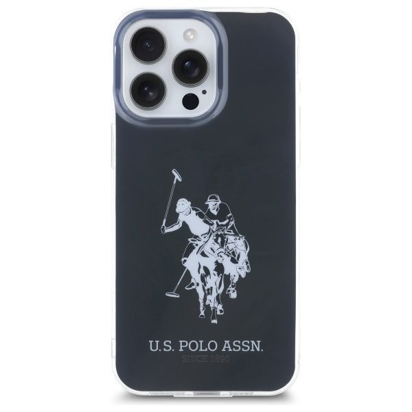 Citas preces U.S. Polo PU US Polo USHCP15XTPUHRBK iPhone 15 Pro Max 6.7" black/black Shiny Big Logo