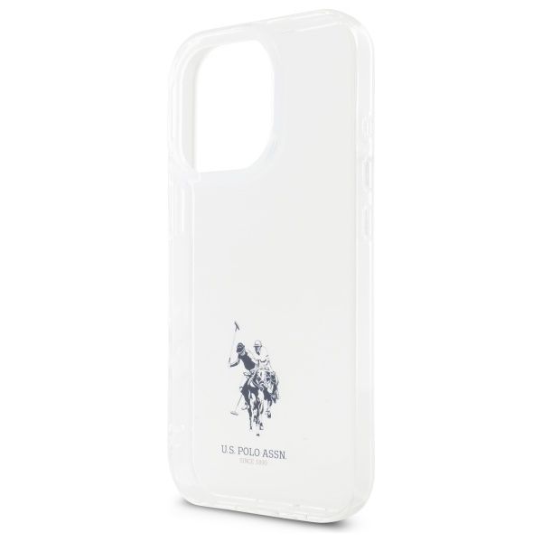 Citas preces U.S. Polo PU US Polo USHCP15XUSMT iPhone 15 Pro Max 6.7" Clear/Transparent IML Printed Double Horse Logo