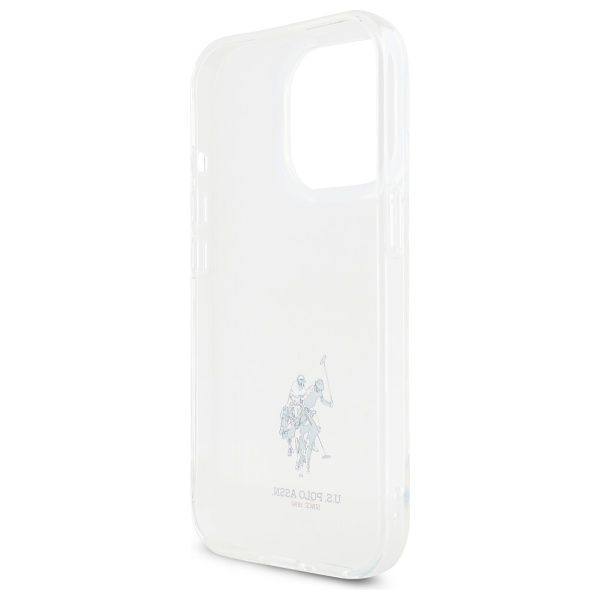 Citas preces U.S. Polo PU US Polo USHCP15XUSMT iPhone 15 Pro Max 6.7" Clear/Transparent IML Printed Double Horse Logo