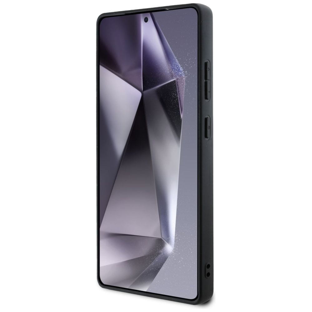 Citas preces Guess Guess Grained Big 4G Logo Small Classic Logo case for Samsung Galaxy S25 Ultra black