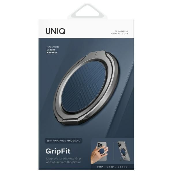 Citas preces UNIQ Uniq Gripfit 360 Magnetic Mount&Kickstand Magnetic Holder blue/sapphire blue