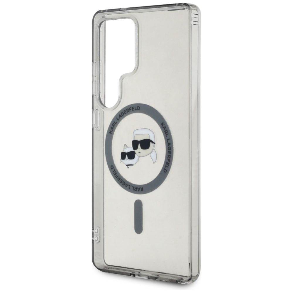 Kitos prekės Karl Lagerfeld Karl Lagerfeld Button Karl & Choupette Heads Printed Logo MagSafe Samsung Galaxy S25 Ultra case black