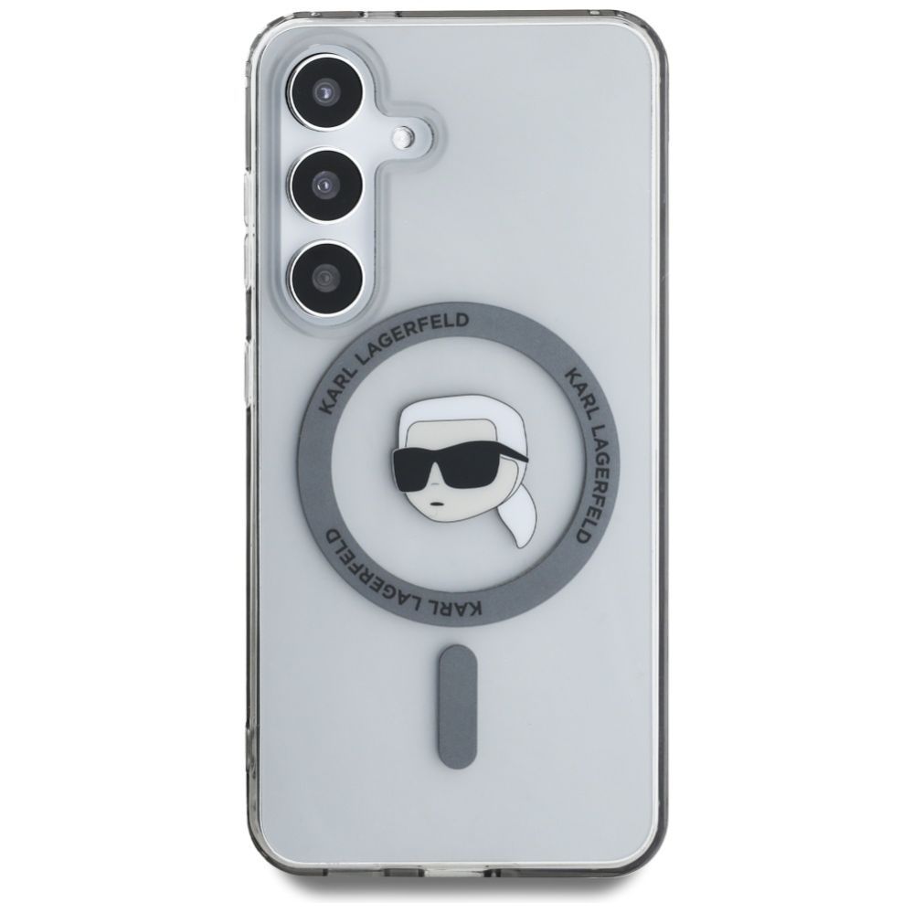 Muud kaubad Karl Lagerfeld Case Karl Lagerfeld Button Karl Head Printed Logo MagSafe Samsung Galaxy S25 black