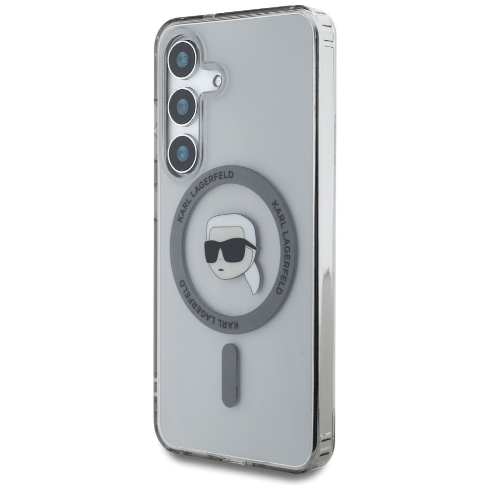 Muud kaubad Karl Lagerfeld Case Karl Lagerfeld Button Karl Head Printed Logo MagSafe Samsung Galaxy S25 black