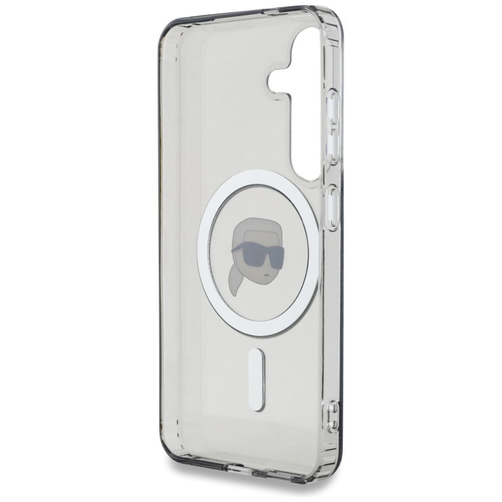 Muud kaubad Karl Lagerfeld Case Karl Lagerfeld Button Karl Head Printed Logo MagSafe Samsung Galaxy S25 black