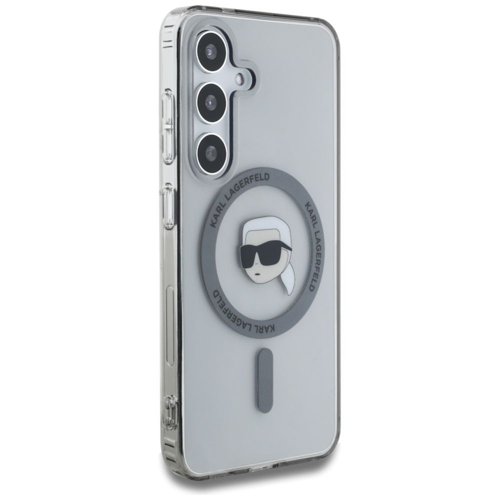 Muud kaubad Karl Lagerfeld Case Karl Lagerfeld Button Karl Head Printed Logo MagSafe Samsung Galaxy S25 black