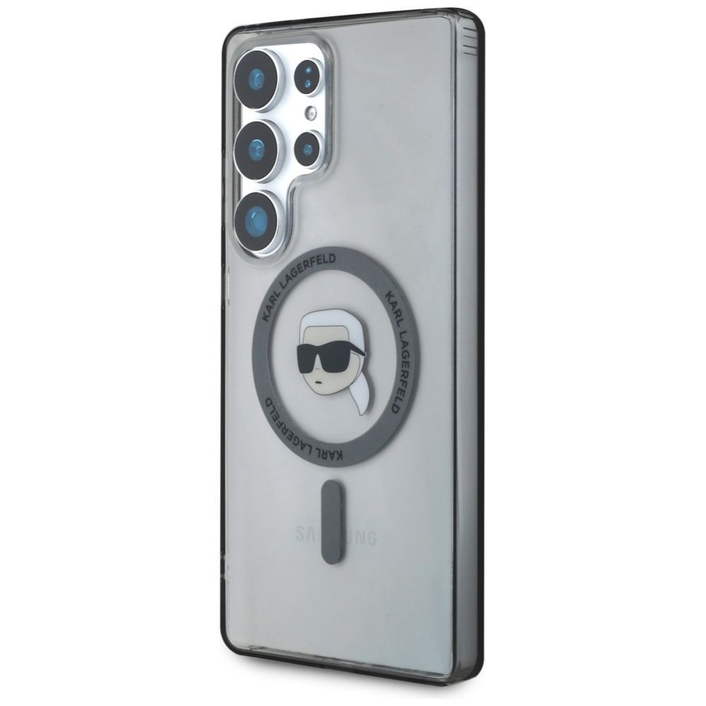 Muud kaubad Karl Lagerfeld Case Karl Lagerfeld Button Karl Head Printed Logo MagSafe Samsung Galaxy S25 Ultra black