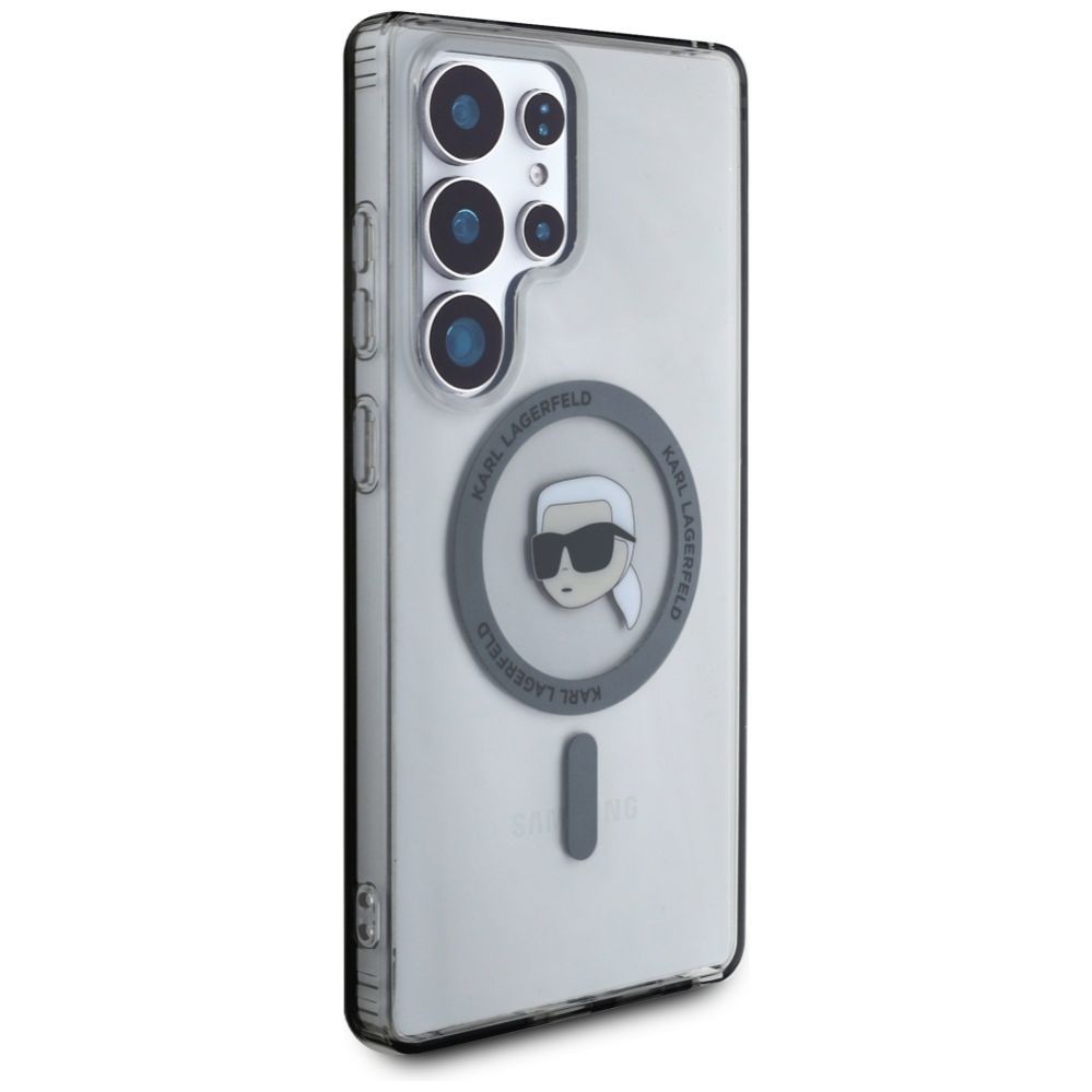 Muud kaubad Karl Lagerfeld Case Karl Lagerfeld Button Karl Head Printed Logo MagSafe Samsung Galaxy S25 Ultra black