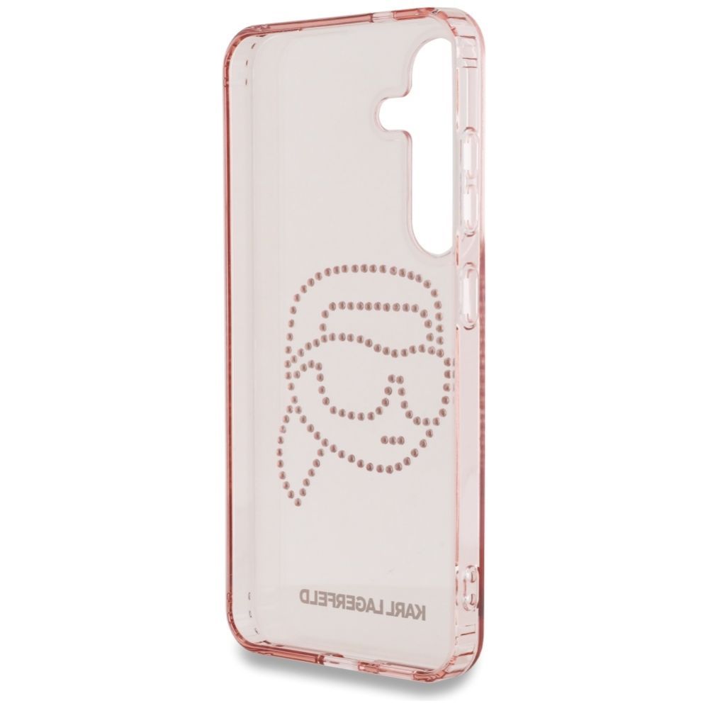 Kitos prekės Karl Lagerfeld Karl Lagerfeld Rhinestones K. Head Logo Samsung Galaxy S25 Case Pink