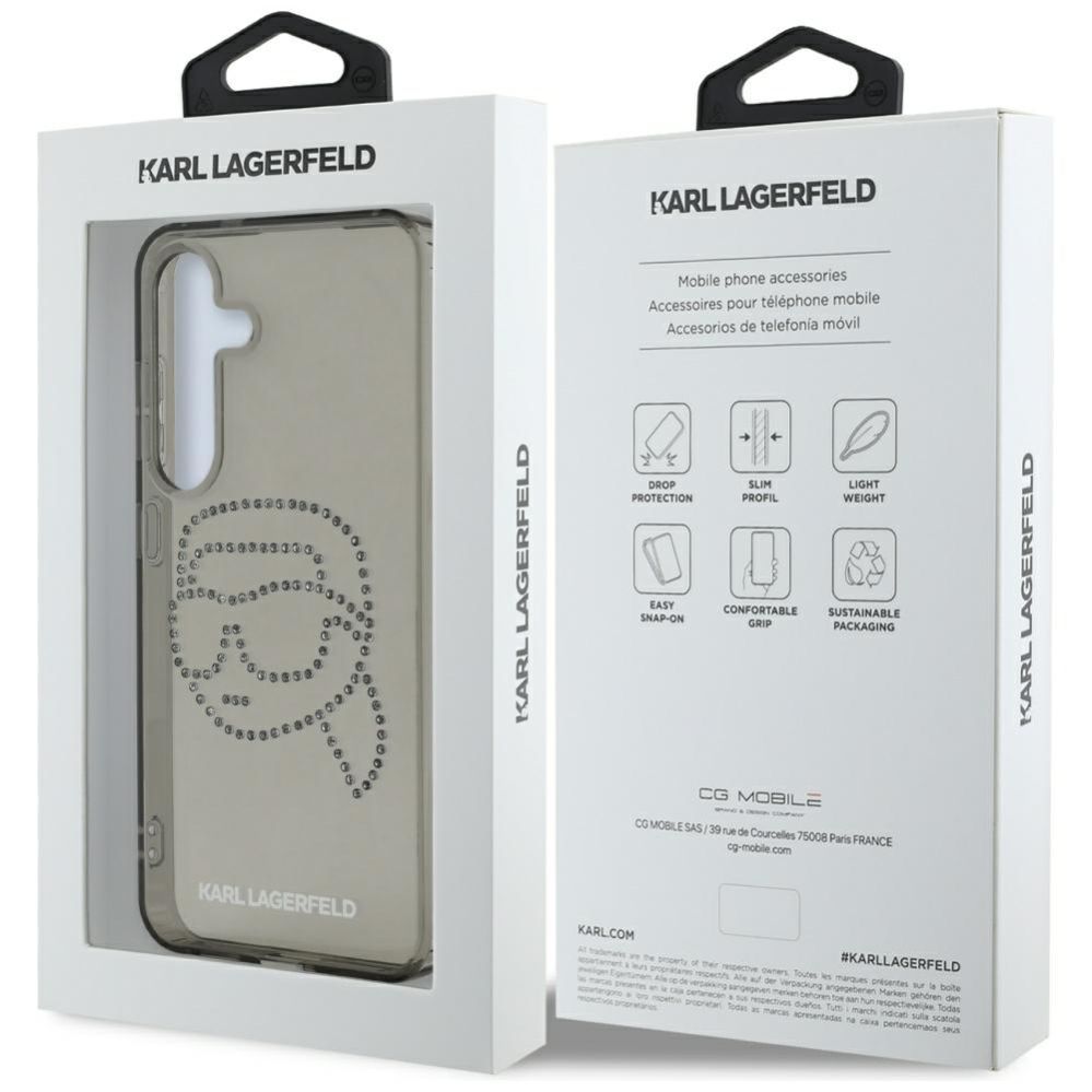 Muud kaubad Karl Lagerfeld Case Karl Lagerfeld Rhinestones Karl Head Logo Samsung Galaxy S25 black