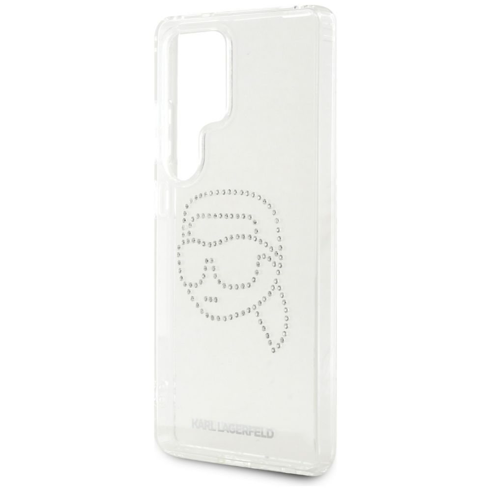 Kitos prekės Karl Lagerfeld Case Karl Lagerfeld Rhinestones Karl Head Logo Samsung Galaxy S25 Ultra transparent