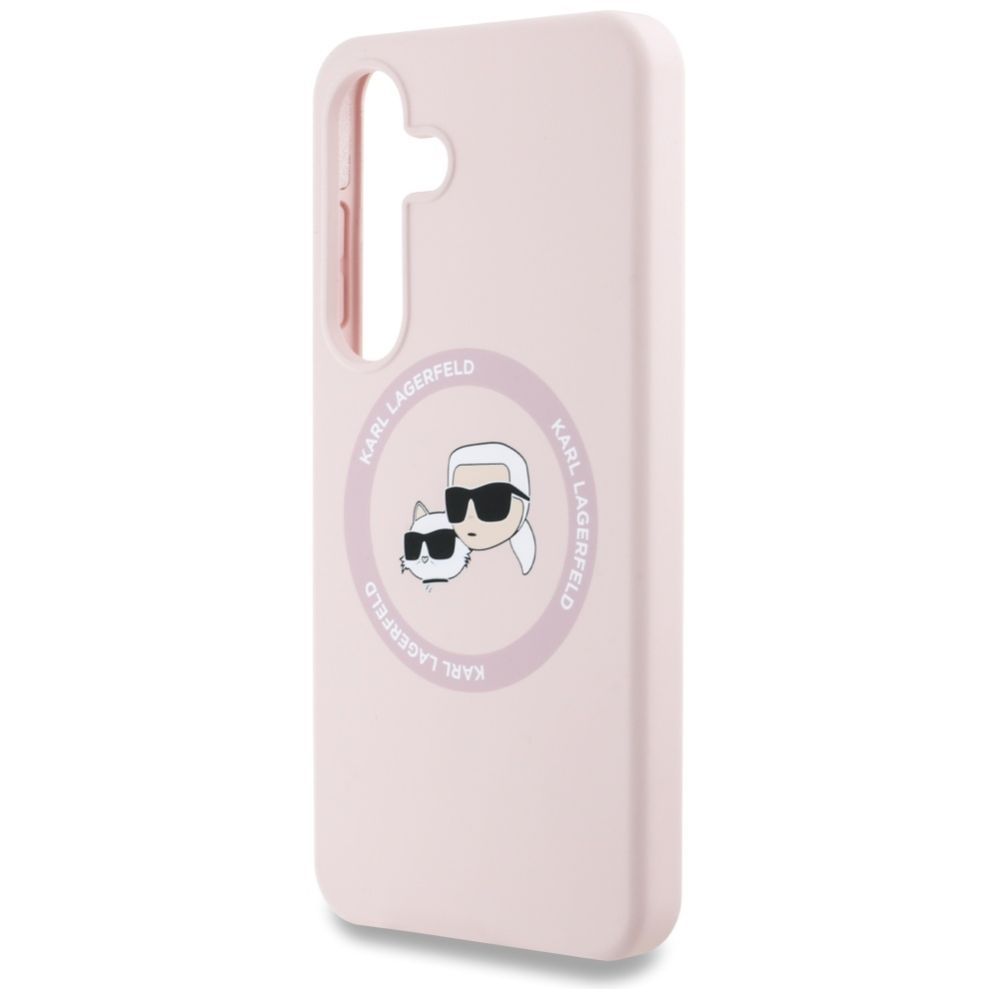 Other goods Karl Lagerfeld Karl Lagerfeld Silicone Double Heads And Circle MagSafe Samsung Galaxy S25 Plus Case Pink