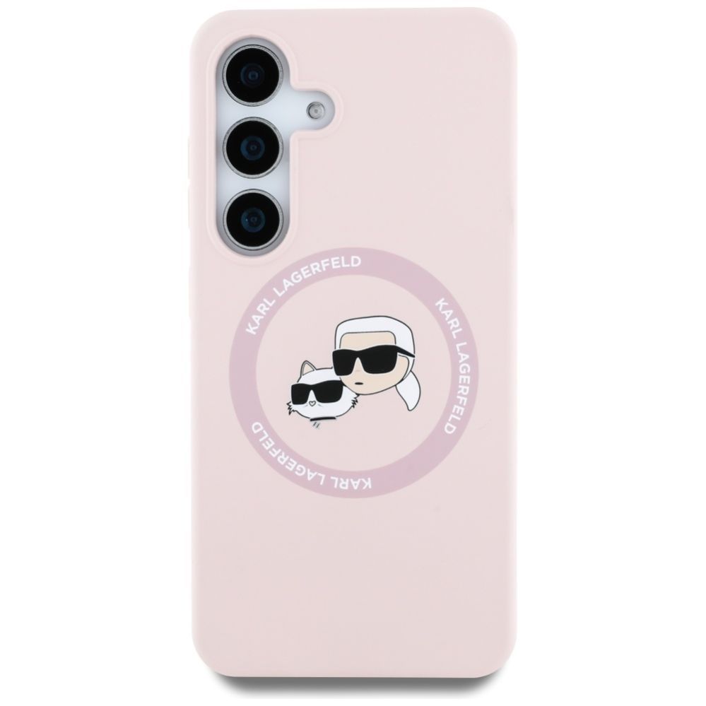 Other goods Karl Lagerfeld Karl Lagerfeld Silicone Double Heads And Circle MagSafe Samsung Galaxy S25 Plus Case Pink