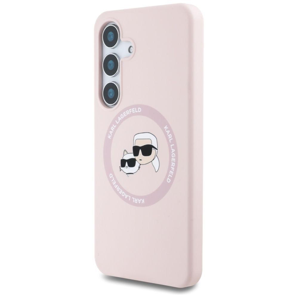 Other goods Karl Lagerfeld Karl Lagerfeld Silicone Double Heads And Circle MagSafe Samsung Galaxy S25 Plus Case Pink