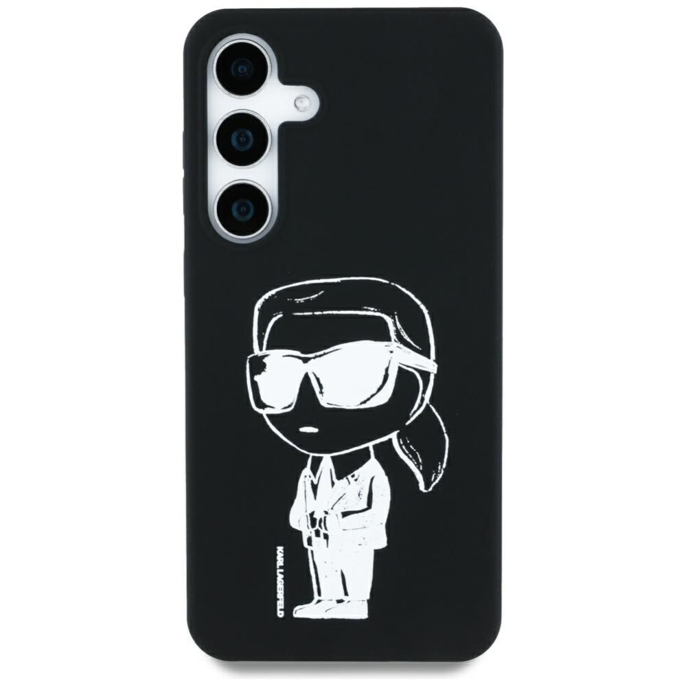 Muud kaubad Karl Lagerfeld Case Karl Lagerfeld Silicone Graffiti Ikonik Printed Logo MagSafe Samsung Galaxy S25 black