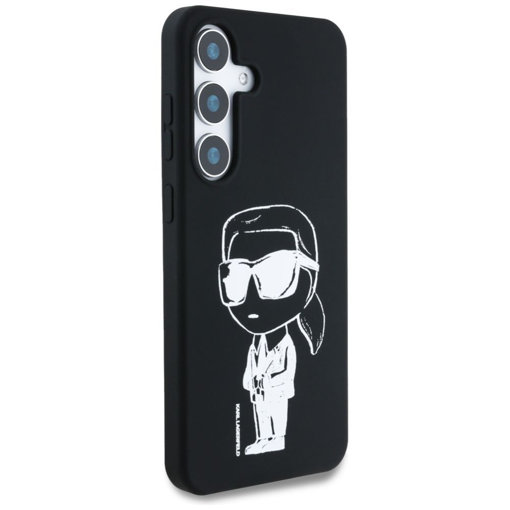 Muud kaubad Karl Lagerfeld Case Karl Lagerfeld Silicone Graffiti Ikonik Printed Logo MagSafe Samsung Galaxy S25 black