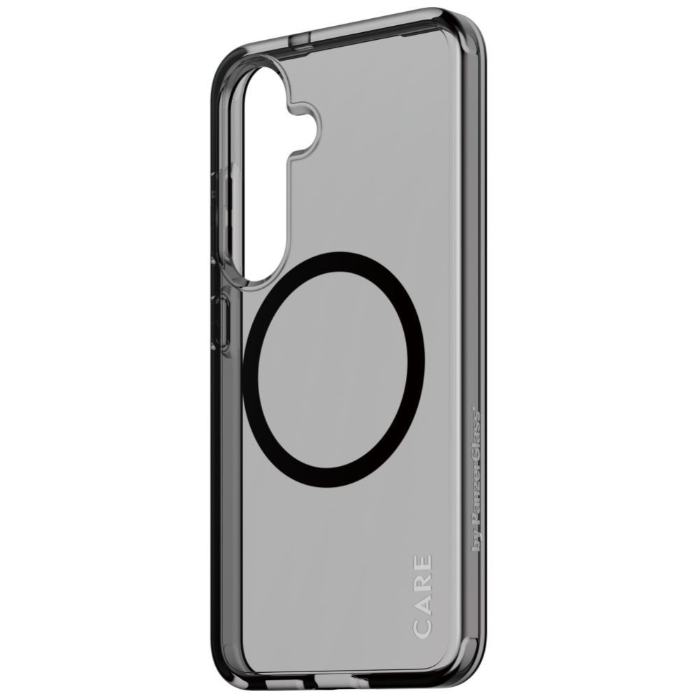 Citas preces Panzer Glass CARE by PanzerGlass Flagship Urban Combat Black QI Case for Samsung Galaxy S25 - Semi-transparent Smoke