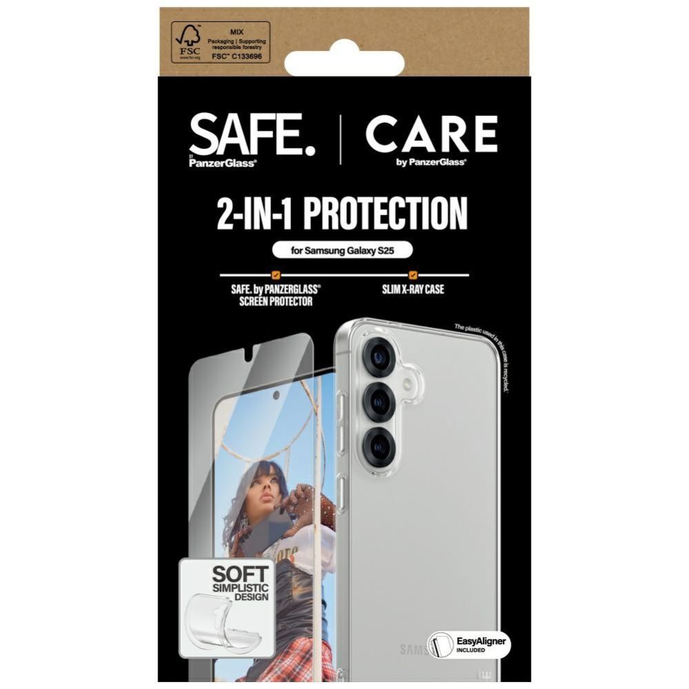 Citas preces Panzer Glass CARE by PanzerGlass Fashion 2in1 Case+Glass protection set for Samsung Galaxy S25