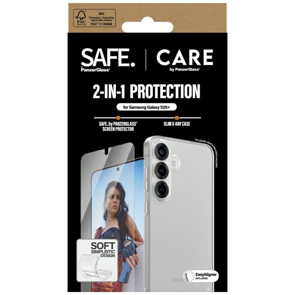 Citas preces Panzer Glass CARE by PanzerGlass Fashion 2in1 Case+Glass protection set for Samsung Galaxy S25+