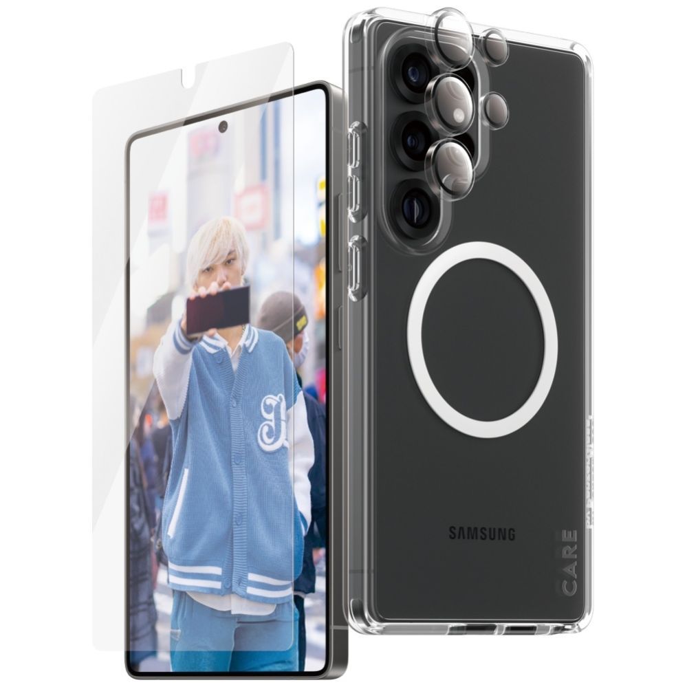 Citas preces Panzer Glass CARE by PanzerGlass Flagship 3in1 Case + Glass + Lens Protective Kit for Samsung Galaxy S25 Ultra