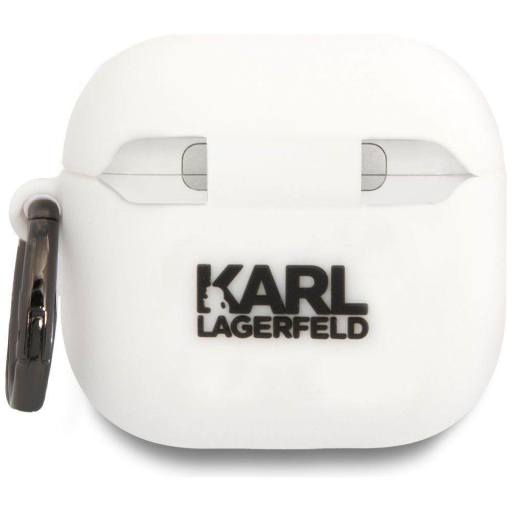 Kitos prekės Karl Lagerfeld Karl Lagerfeld 3D Silicone NFT Case for AirPods 4 - White