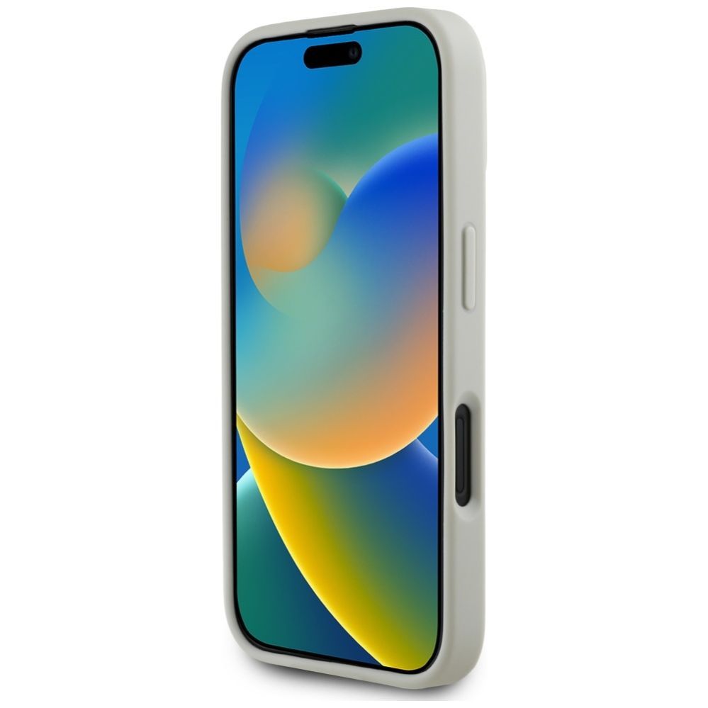 Kitos prekės Karl Lagerfeld Karl Lagerfeld HC 3D Rubber Double Heads iPhone 16 Case - Beige