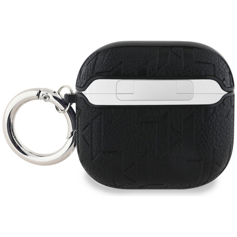 Citas preces Karl Lagerfeld Karl Lagerfeld Monogram Karl & Choupette Head Case for AirPods 4 - Black