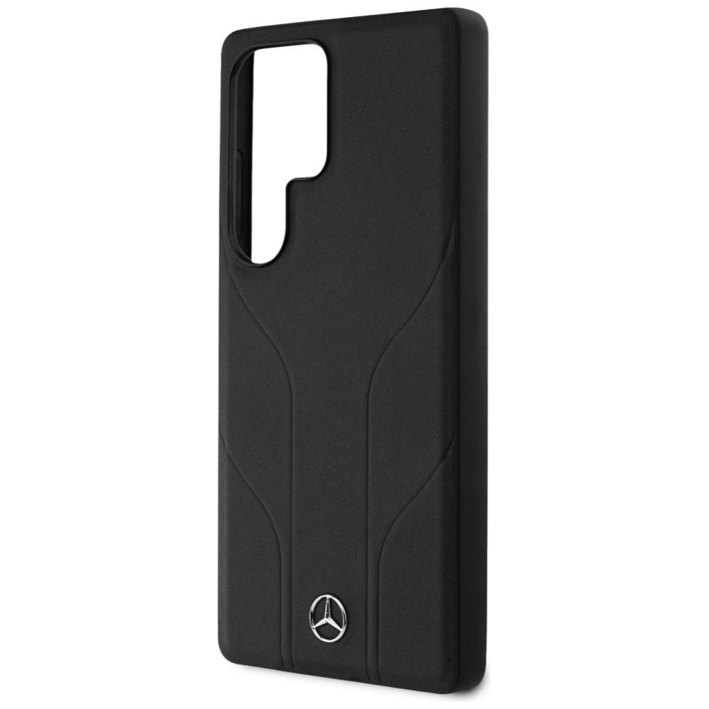 Citas preces Mercedes-Benz Mercedes Leather Debossed Lines MagSafe case for Samsung Galaxy S25 Ultra - black