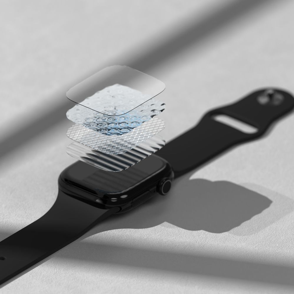 Citas preces Ringke Ringke Dual Easy Pro 2-pack Protective Film for Apple Watch 10 46mm - Transparent